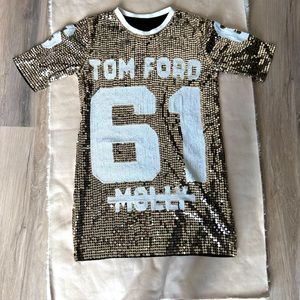 Tom Ford sparkly oversized shirt
